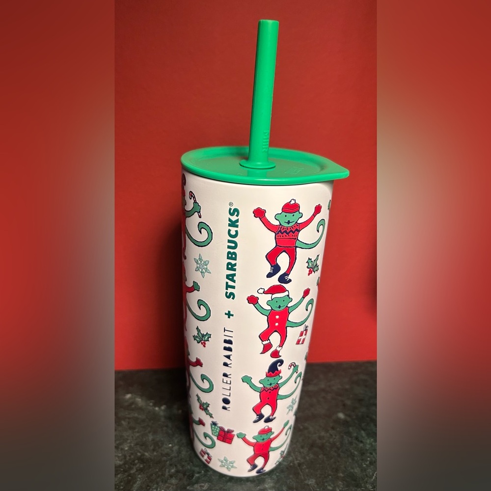 Roller Rabbit x Starbucks Limited Edition Holiday 2025 Christmas Tumbler